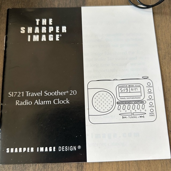 🔔The Sharper Image ȘI721 Travel Soother 20 Radio Alarm Clock🔔 - Picture 16 of 17